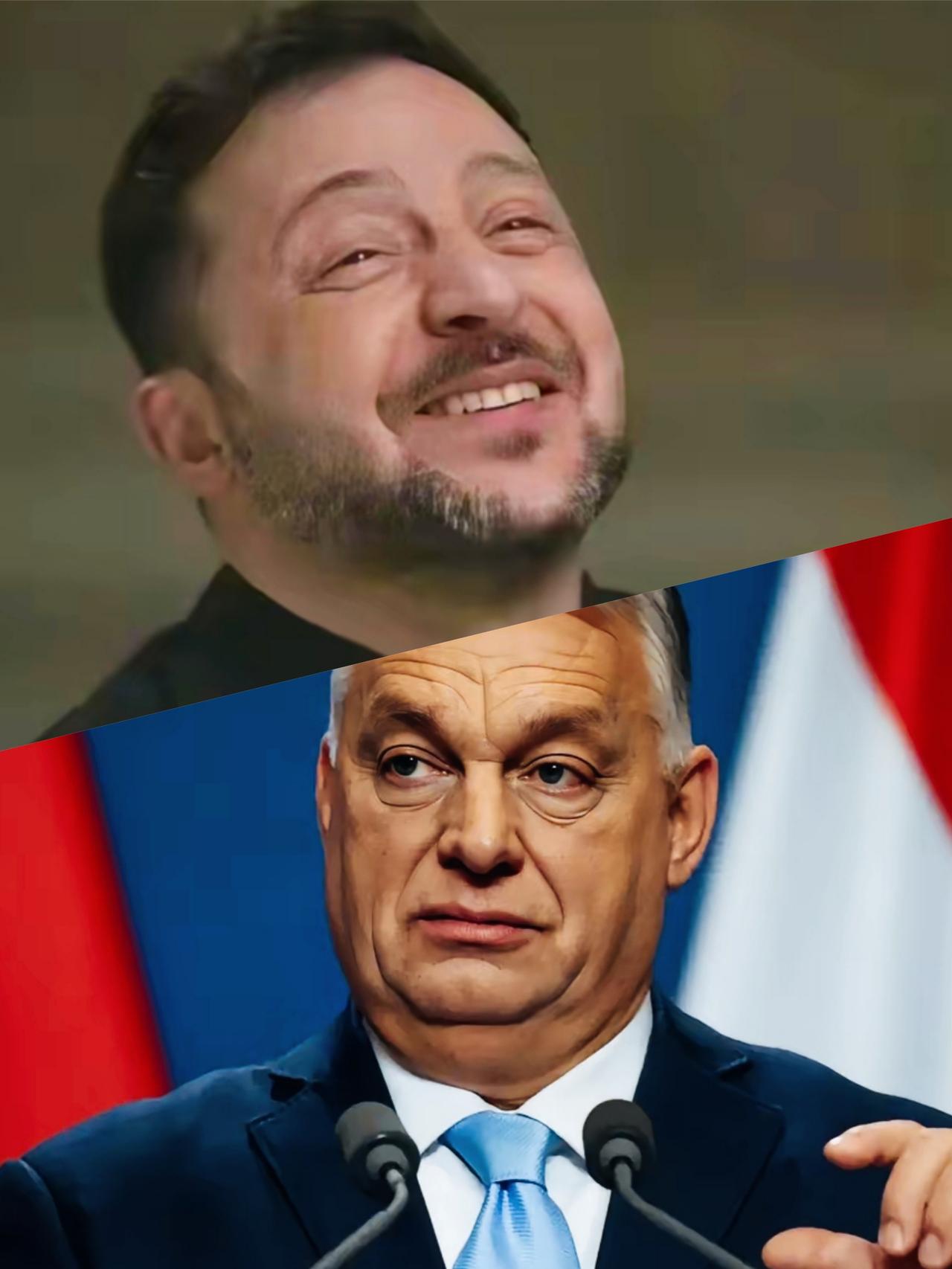 泽连斯基和欧尔班两人，现在是不是完全不同的心情啊？
泽连斯基是不是听到欧尔班的选