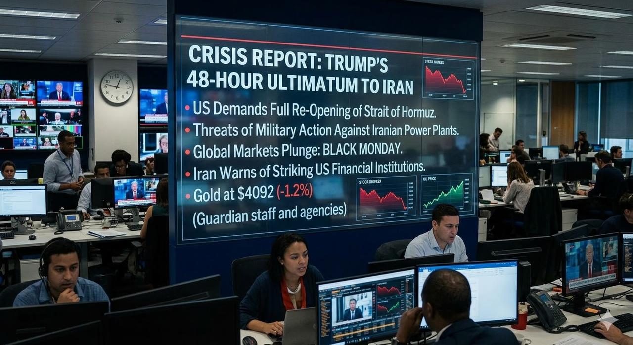 美国总统特朗普对伊朗发出了最后通牒。他要求伊朗在四十八小时内彻底开放霍尔木兹海峡