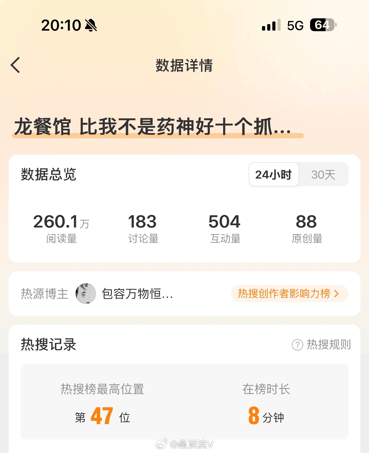 183讨论量就空降热搜，哈哈，沈腾 贾玲的电影一律不看，小成本烂片一部接一部！龙