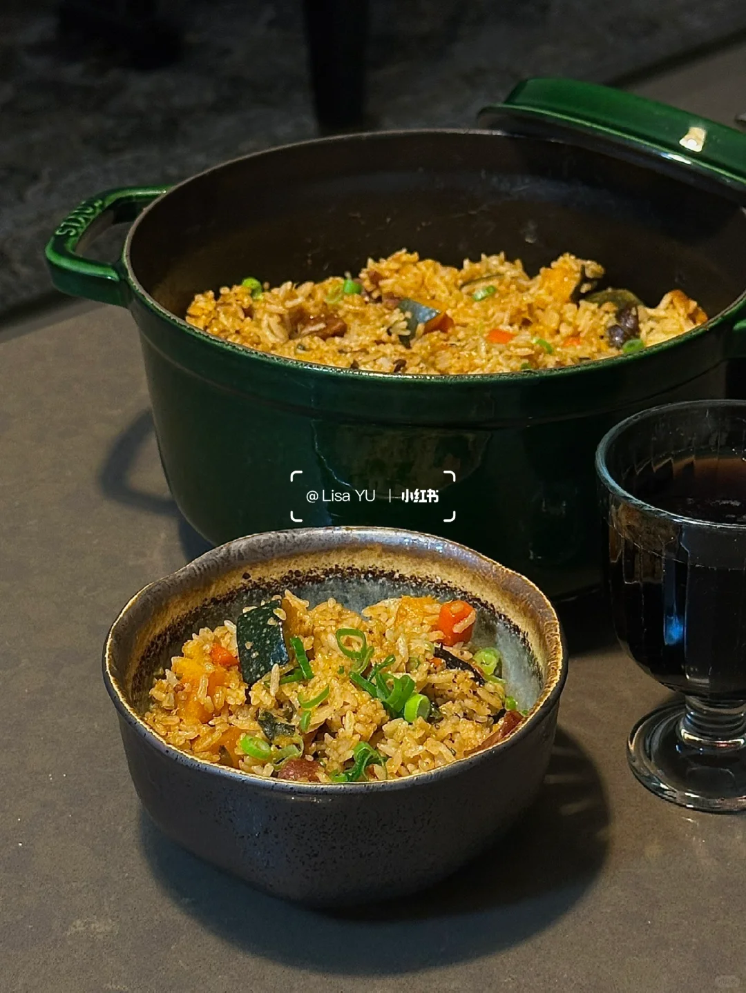 晚餐｜南瓜腊肠烩饭🥘