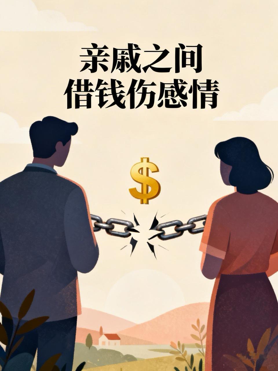 亲戚之间最怕两样东西，一个是借钱，一个是揭短。

借钱好借，还钱艰难。借钱人有的