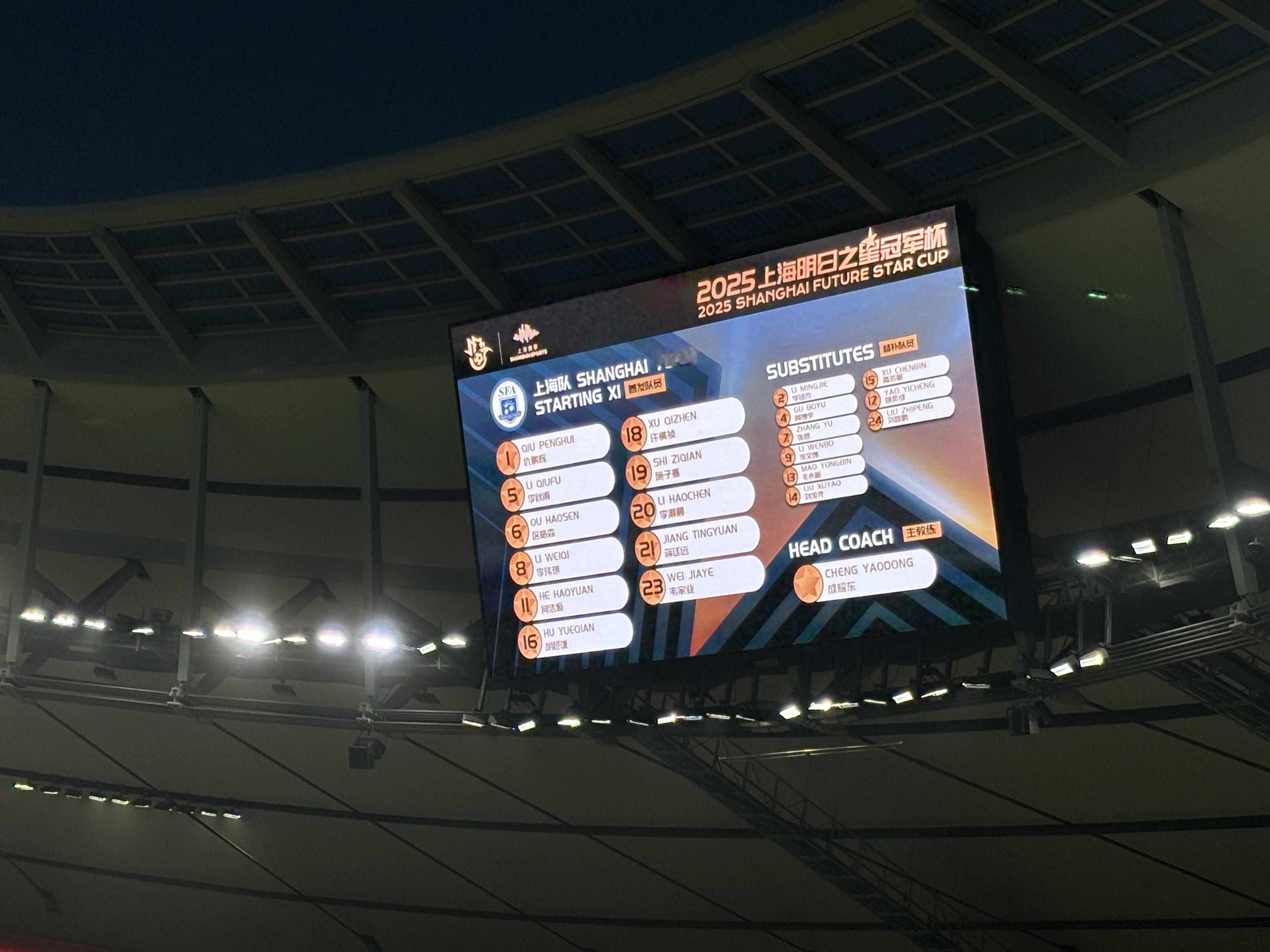 支持一下⚽️上海明日之星冠军杯 ​​​