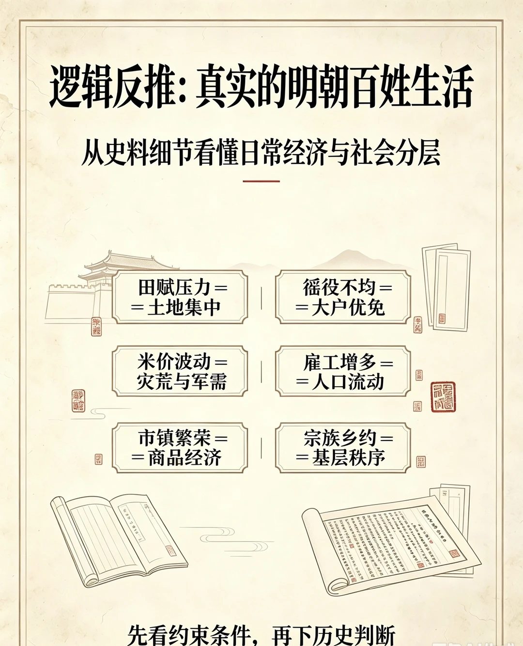 逻辑反推：真实的明朝百姓生活