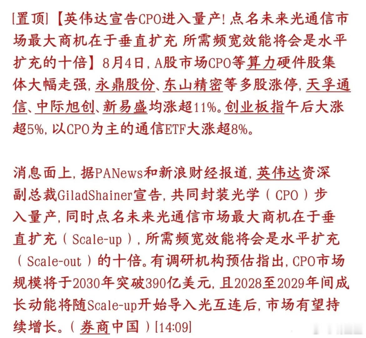 龙头暴涨超13%！英伟达敲定落地，光模块这波反弹能走多远？ 