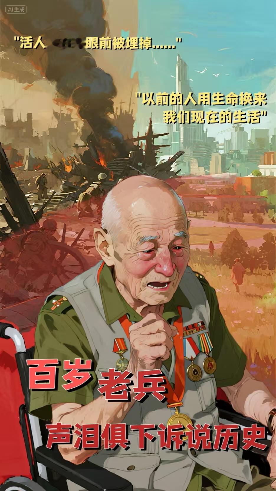 金华101岁老兵颤抖讲述抗战记忆义乌城西街道分水塘的101岁老兵张希福，有过抗战