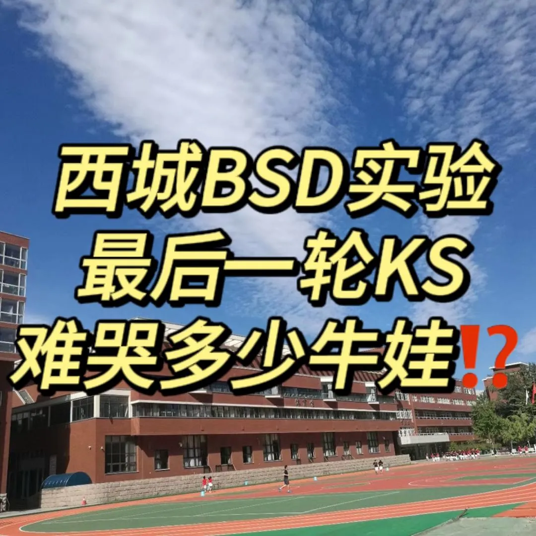 西城BSD实验最后一轮KS‼️真的难哭了‼️