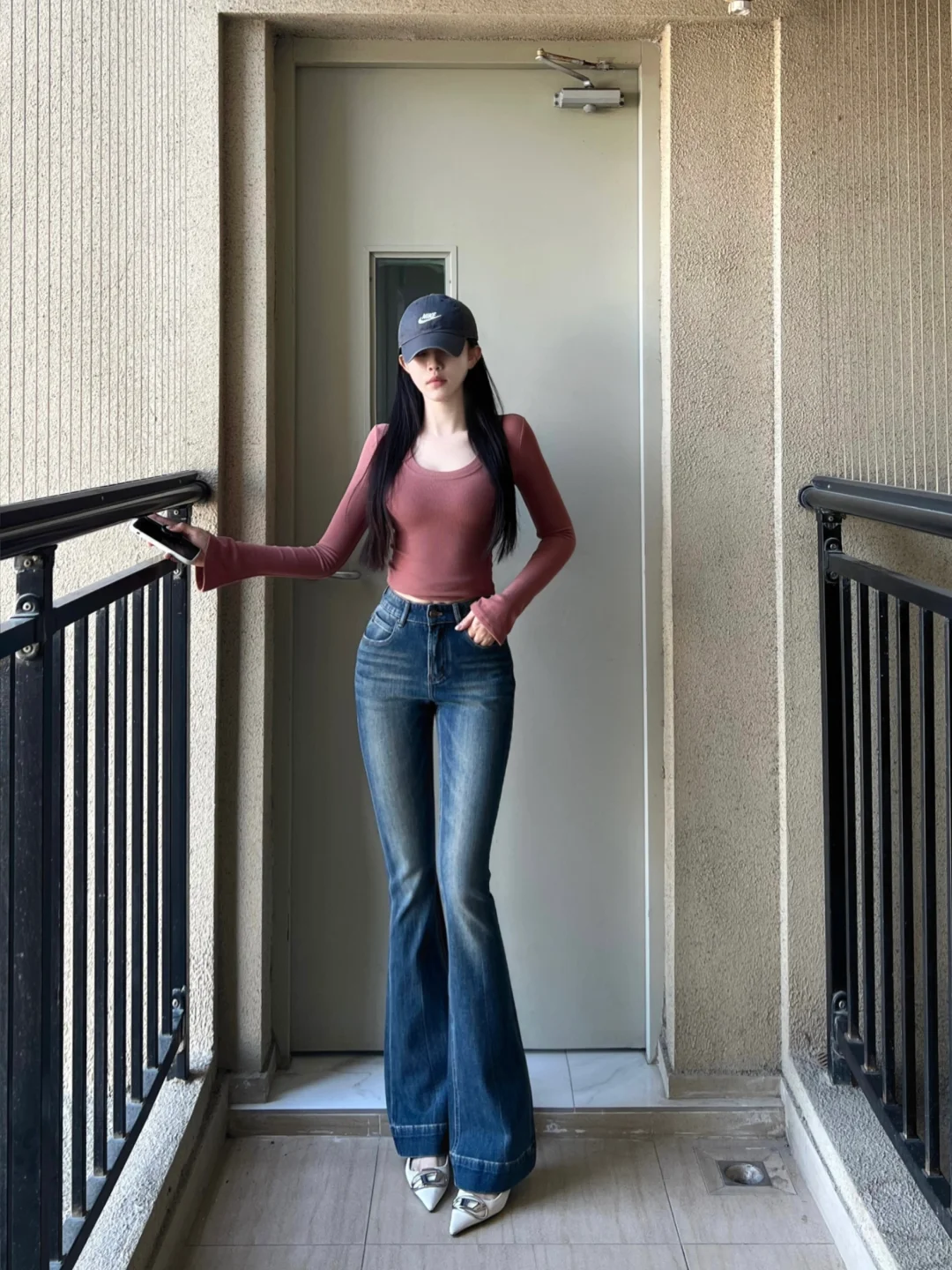 这天气！外套里面穿这样好看！