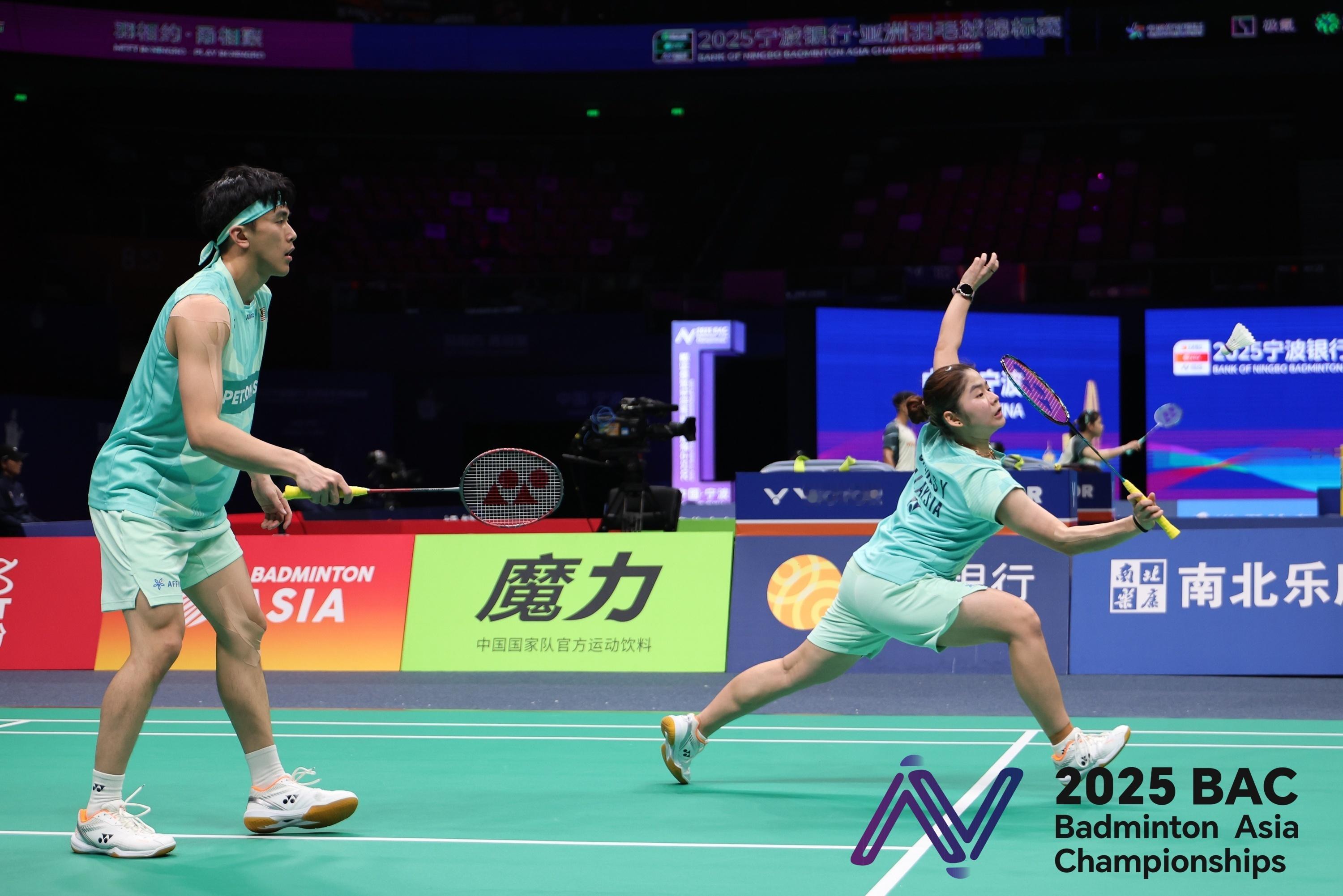 许邦荣/钟舒韵🇲🇾 21-6、21-14 🇮🇩阿德南/贾米尔下轮对手：冯