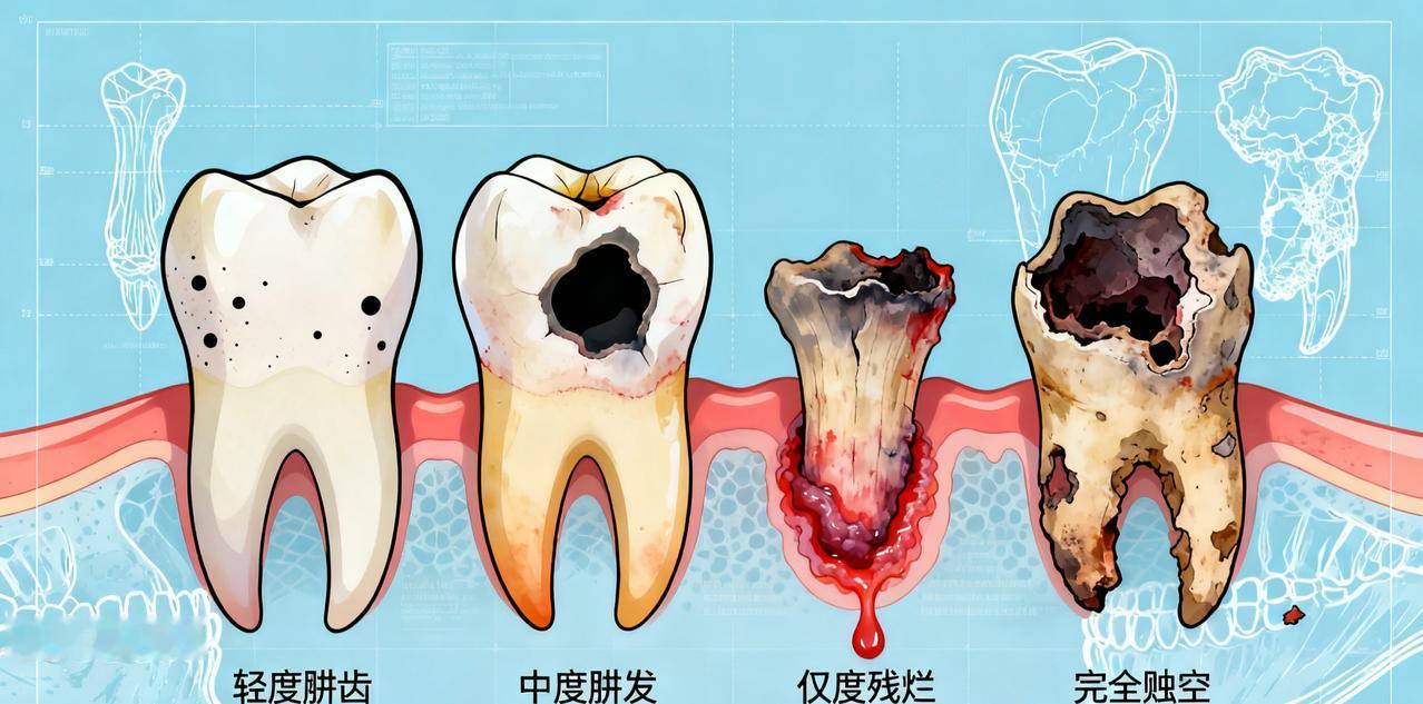 烂牙的原因：
 直接相关的有：
饮食：高糖食物会为口腔细菌提供“原料”，细菌代谢