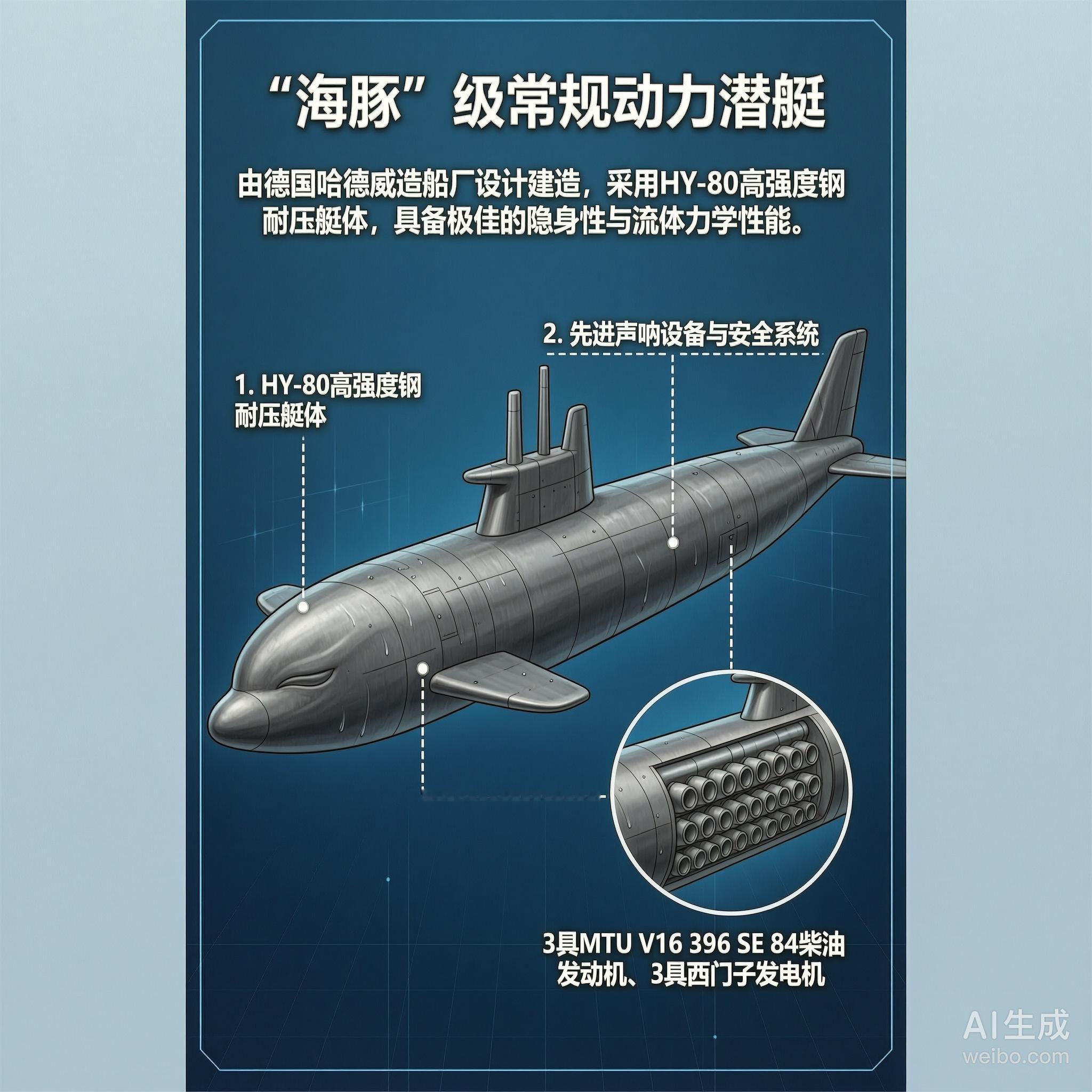 军事ai新视野 以色列“海豚”级潜艇“海豚”级潜艇是以色列海军装备的常规动力潜艇