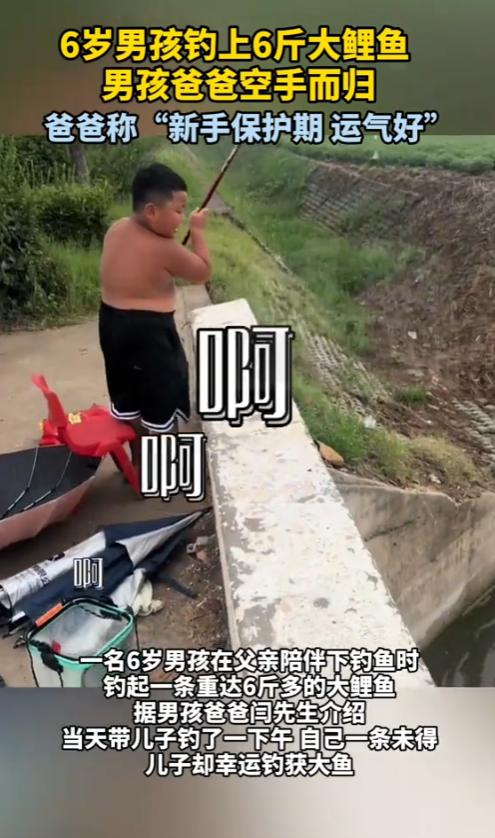 “这就是命啊！”8月11日，河南，一男子带着儿子去河边钓鱼，结果，儿子竟然钓上6