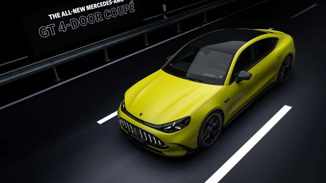 刚刚，奔驰发布AMG GT纯电四门跑车，1169马力，零百2.1秒，模拟V8声浪