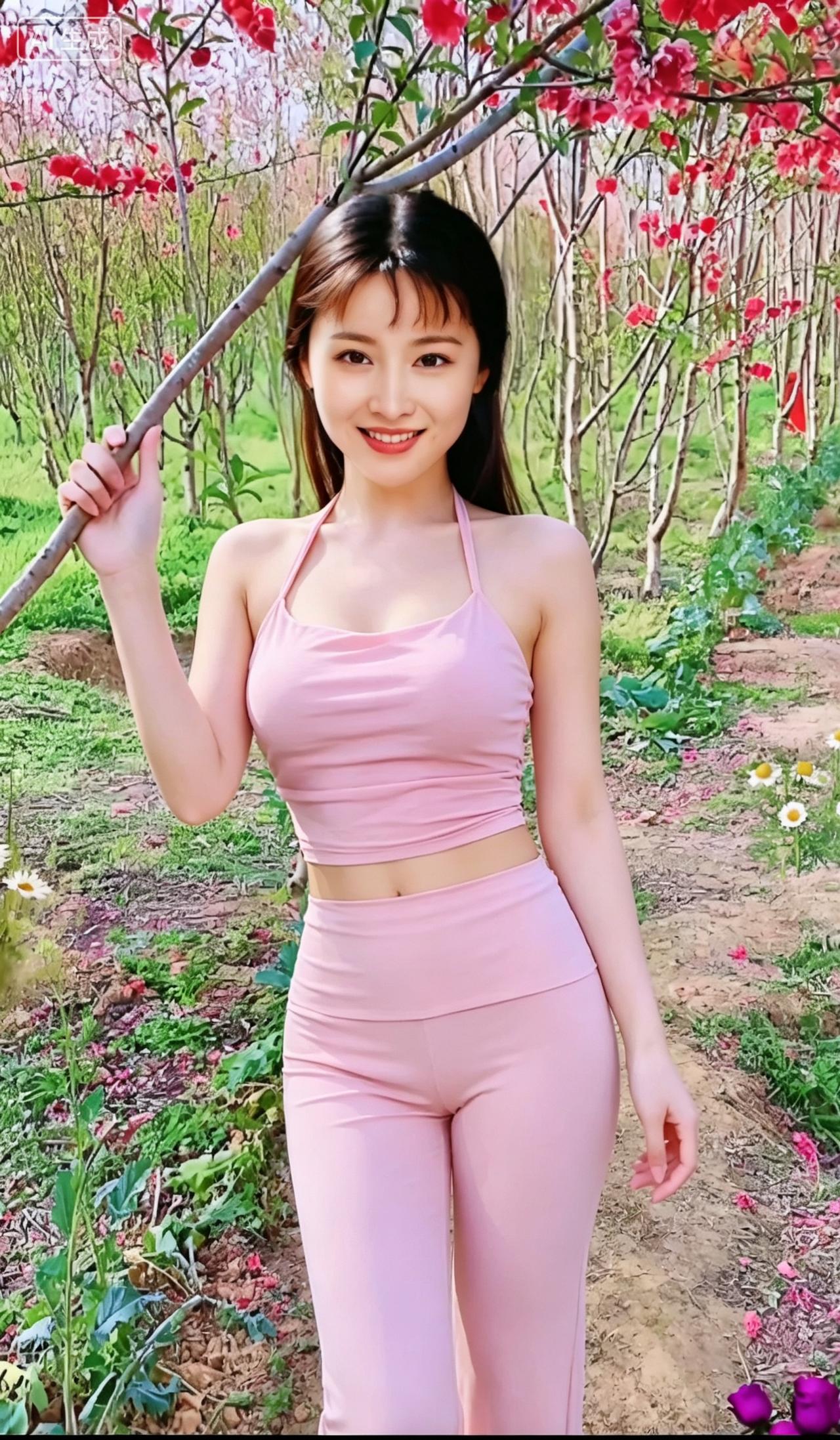 花间笑语，春风满面。