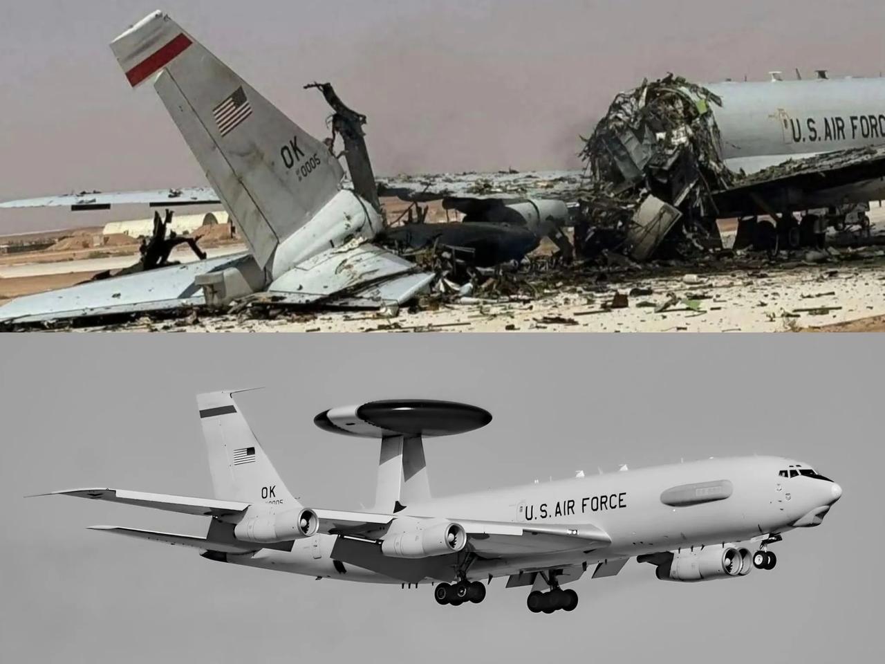 有必要说一下伊朗摧毁的这架美国空军编号81-0005的E-3G大型预警机。该机绰