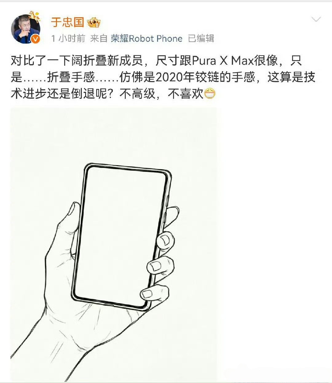 阔折叠新成员、尺寸和Pura XMax很像、折叠铰链仿佛6年前的，这说的是哪款手