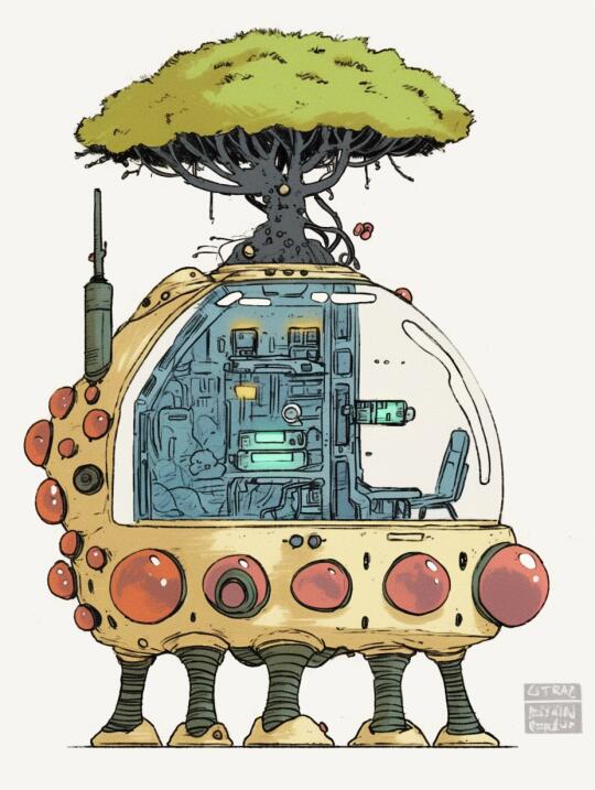 当科技拥抱自然🌱复古未来建筑的生态美学