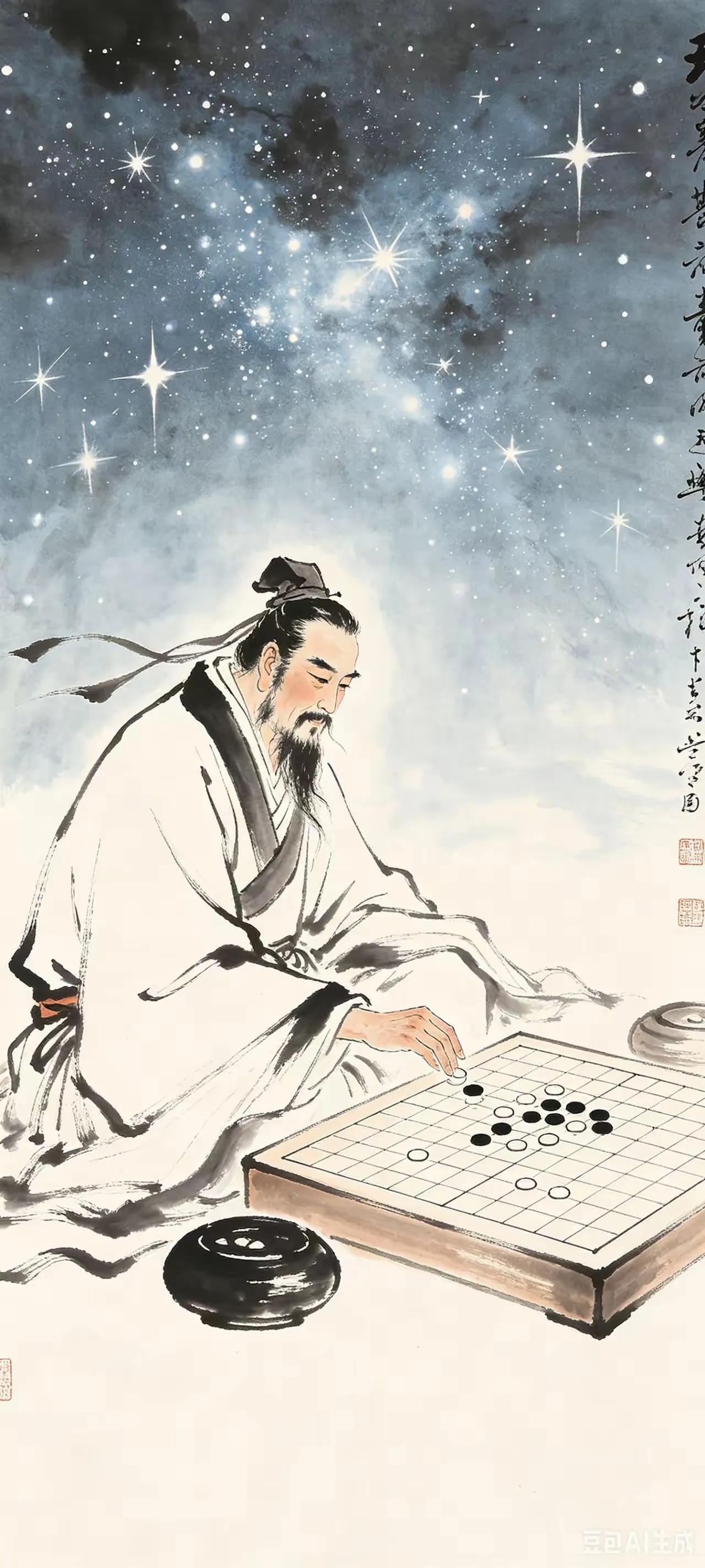 上联：天做棋盘星做子，何人敢下
下联：星河搭桥牛郎会，情侣相逢
