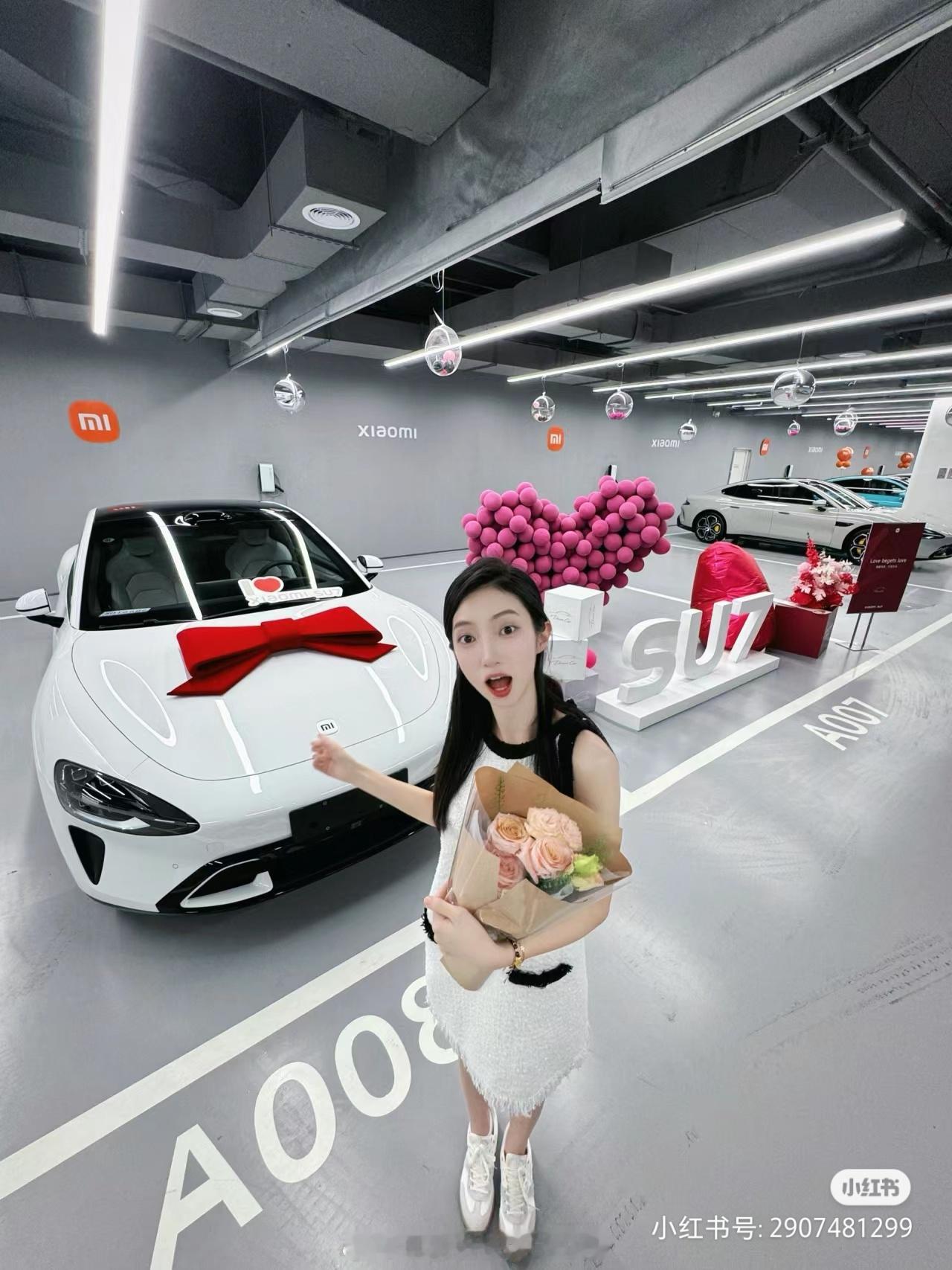 #小米su7[超话]#浙江的大长腿美女小姐姐车主，8 周提车 ​​​