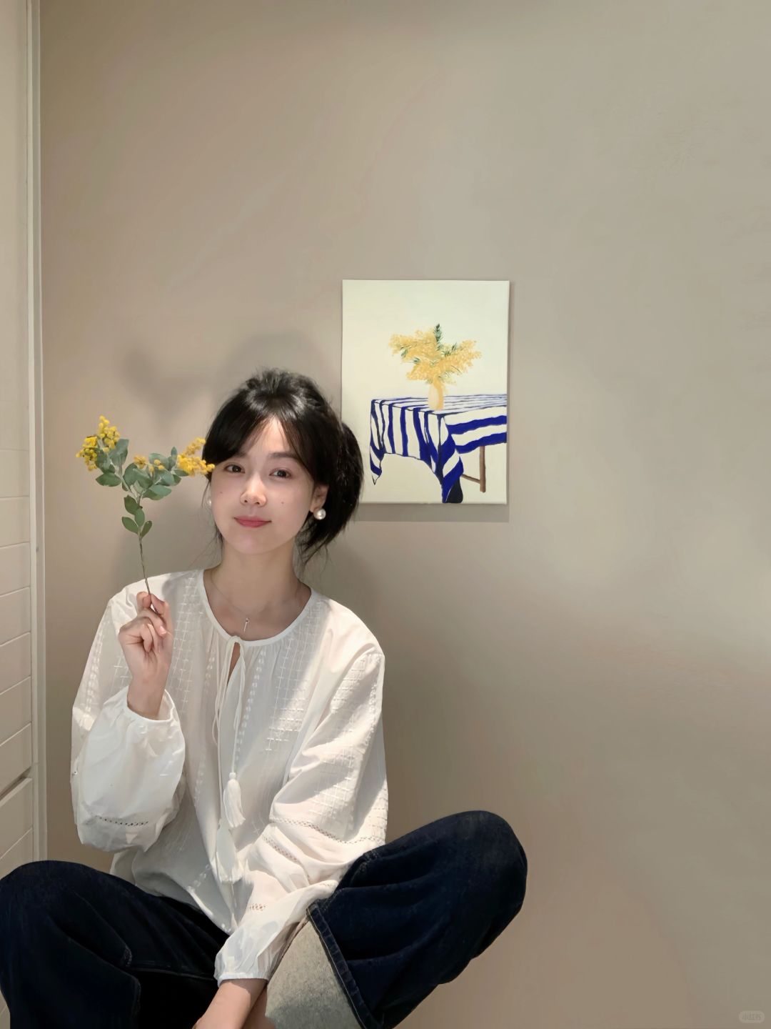 丙烯画•金合欢