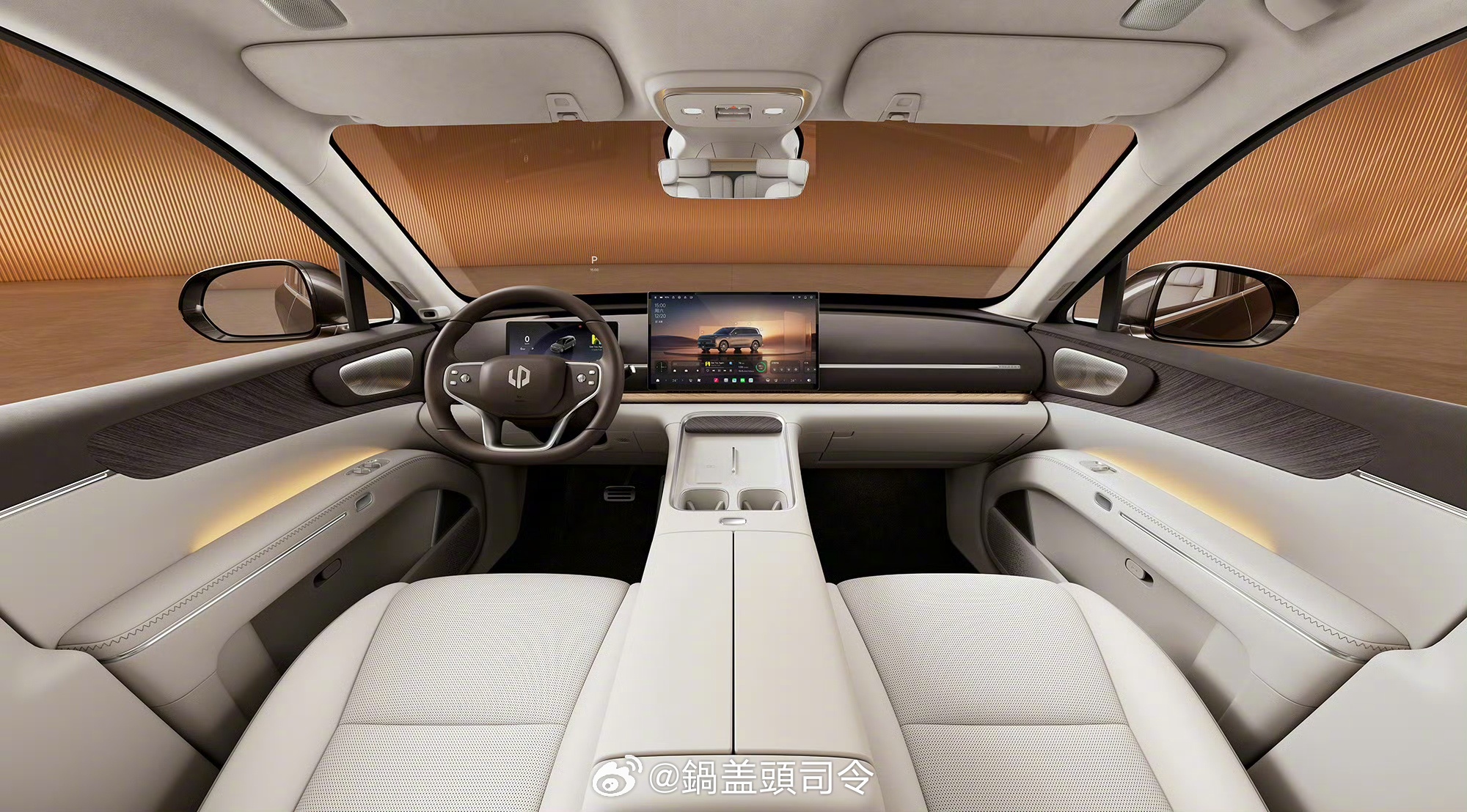 零跑D19内饰终于官宣了，看了一下，作为零跑的拳头旗舰产品，这内饰确实是豪华。别