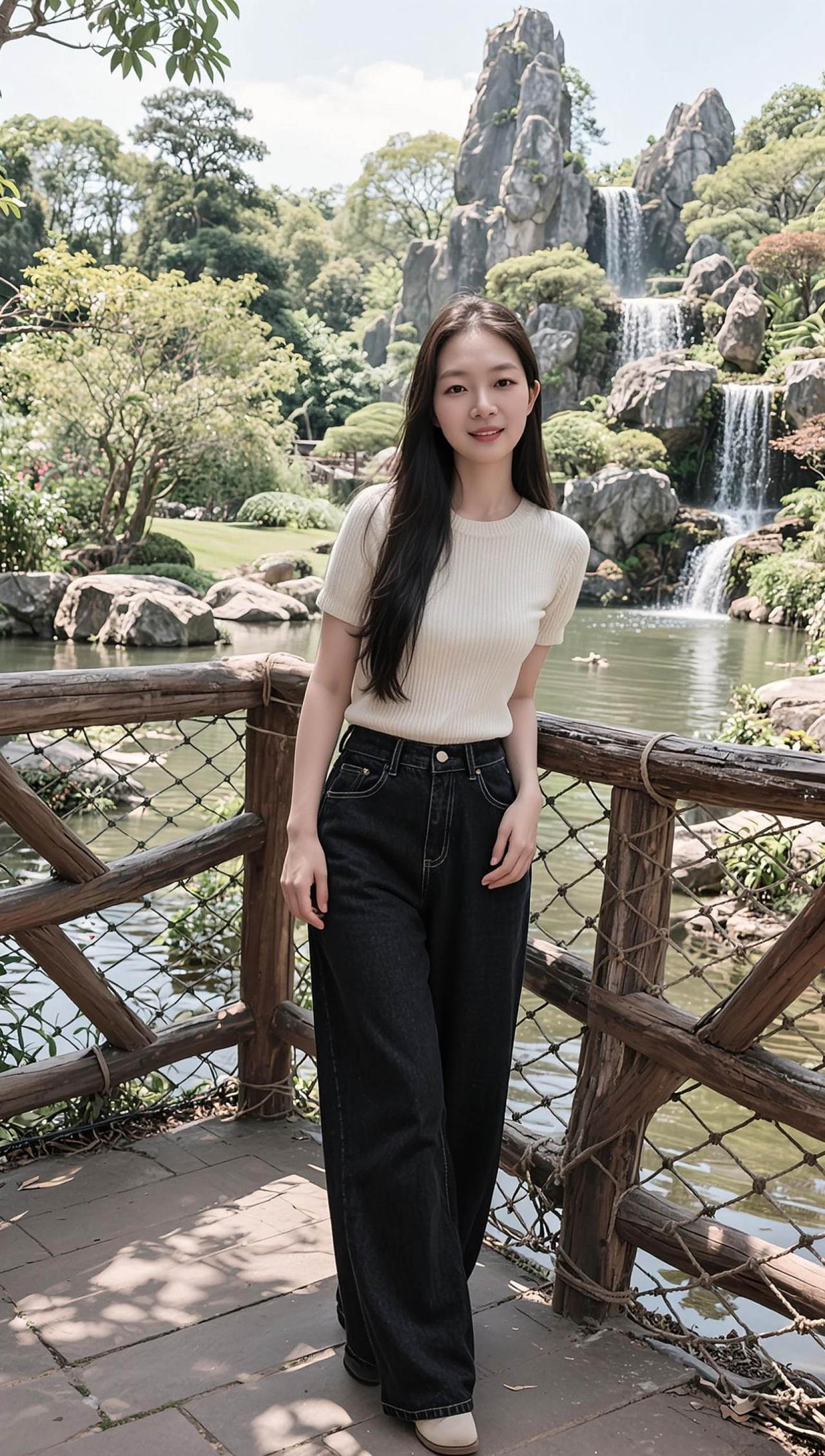 AI森系生活照 日常分享穿搭美女上热门