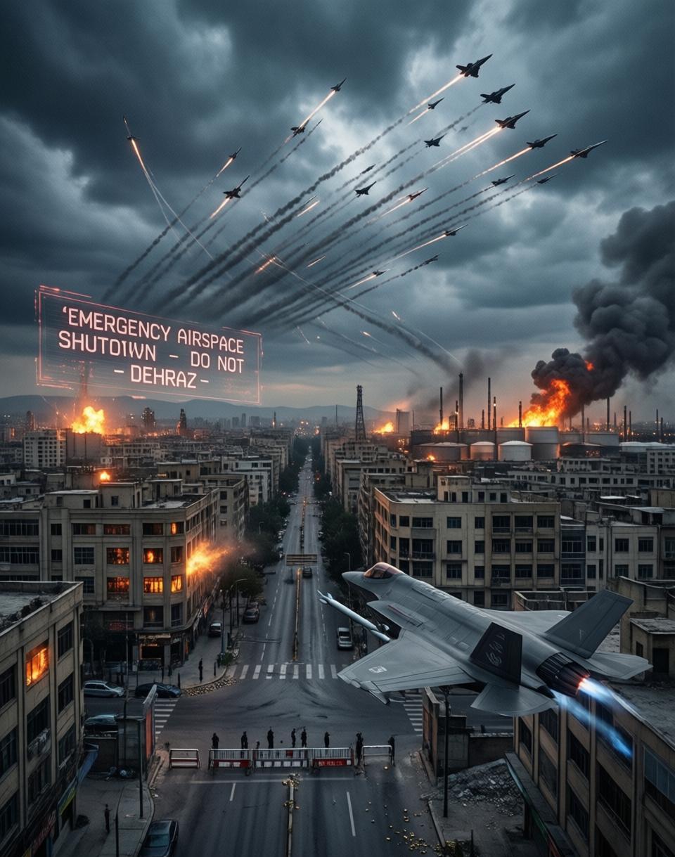 以色列对伊朗动手了！德黑兰领空紧急关闭，中东一夜变天

据美联社2月28日突发消