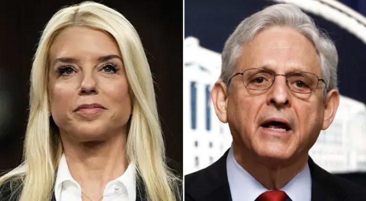 🚨🚨突发新闻：据报道，司法部长帕姆。邦迪和副司法部长托德。布兰奇与拜登政府时