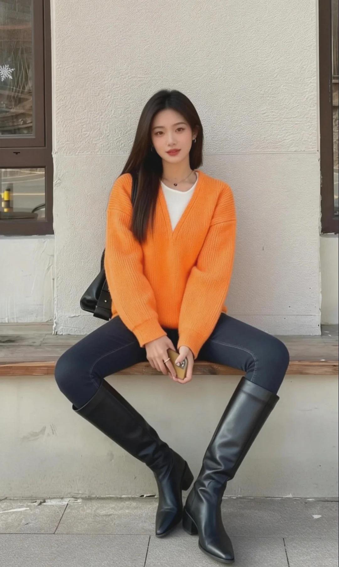 长靴穿搭[话题] 每日穿搭[话题] 冬季时尚必备[话题] 春秋穿搭[话题] OO
