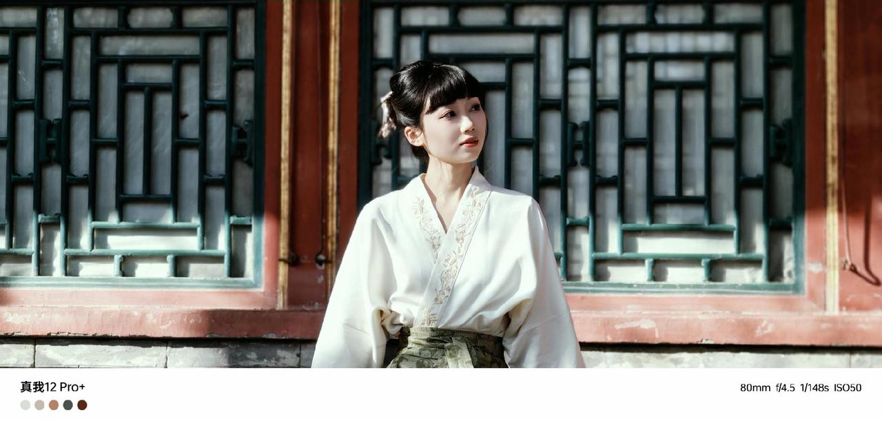 不到2000块的真我12 Pro+，拍照如何？#古风 #汉服 #电影美学
