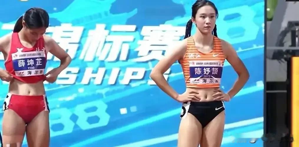 在衢州进行的全国田径锦标赛女子100米比出不错的成绩，半决赛中，主场作战的“小孩