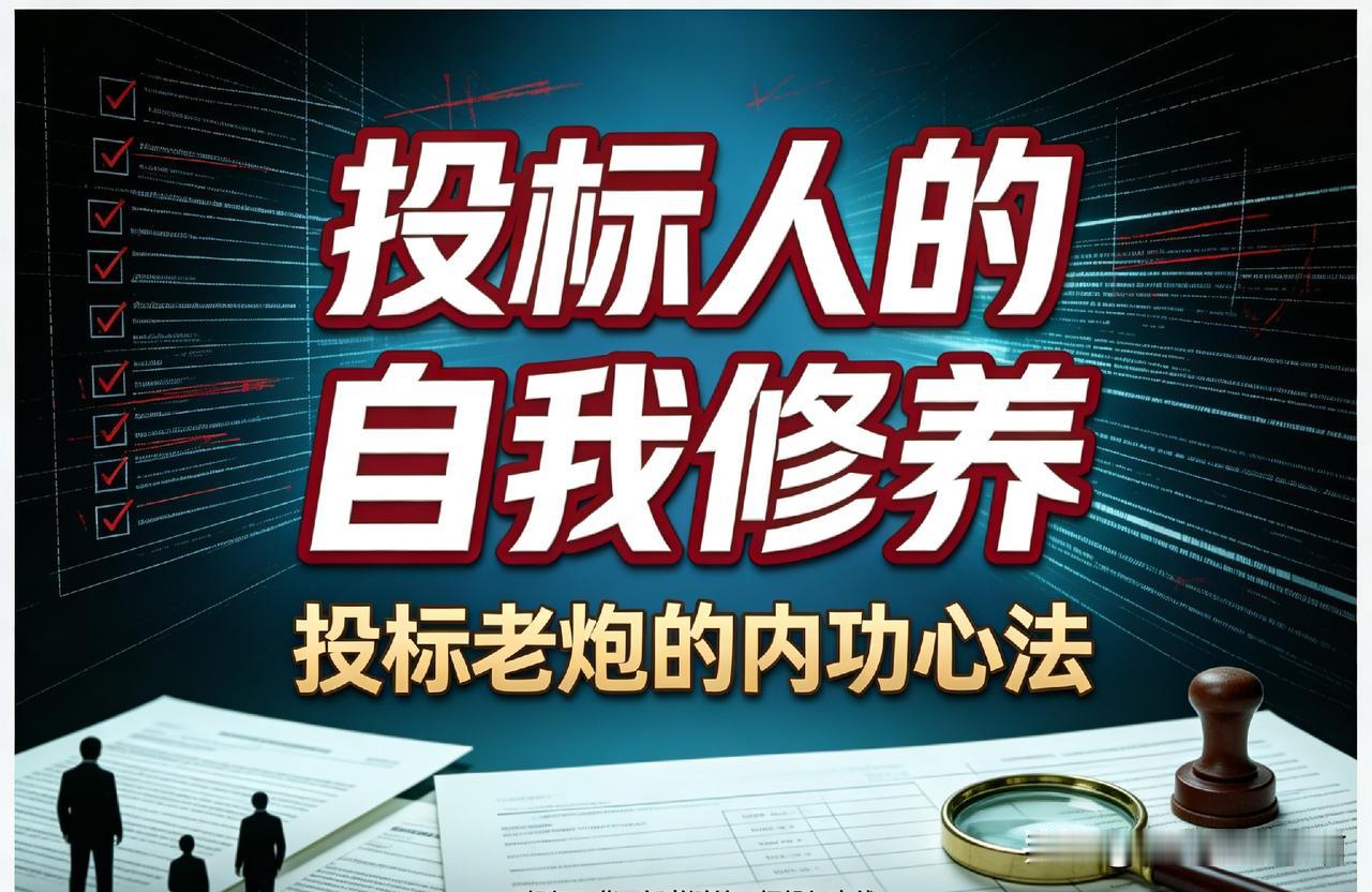 投标人的自我修养｜投标老炮的内功心法
—————笔者ahwwxbh整理
 
投标