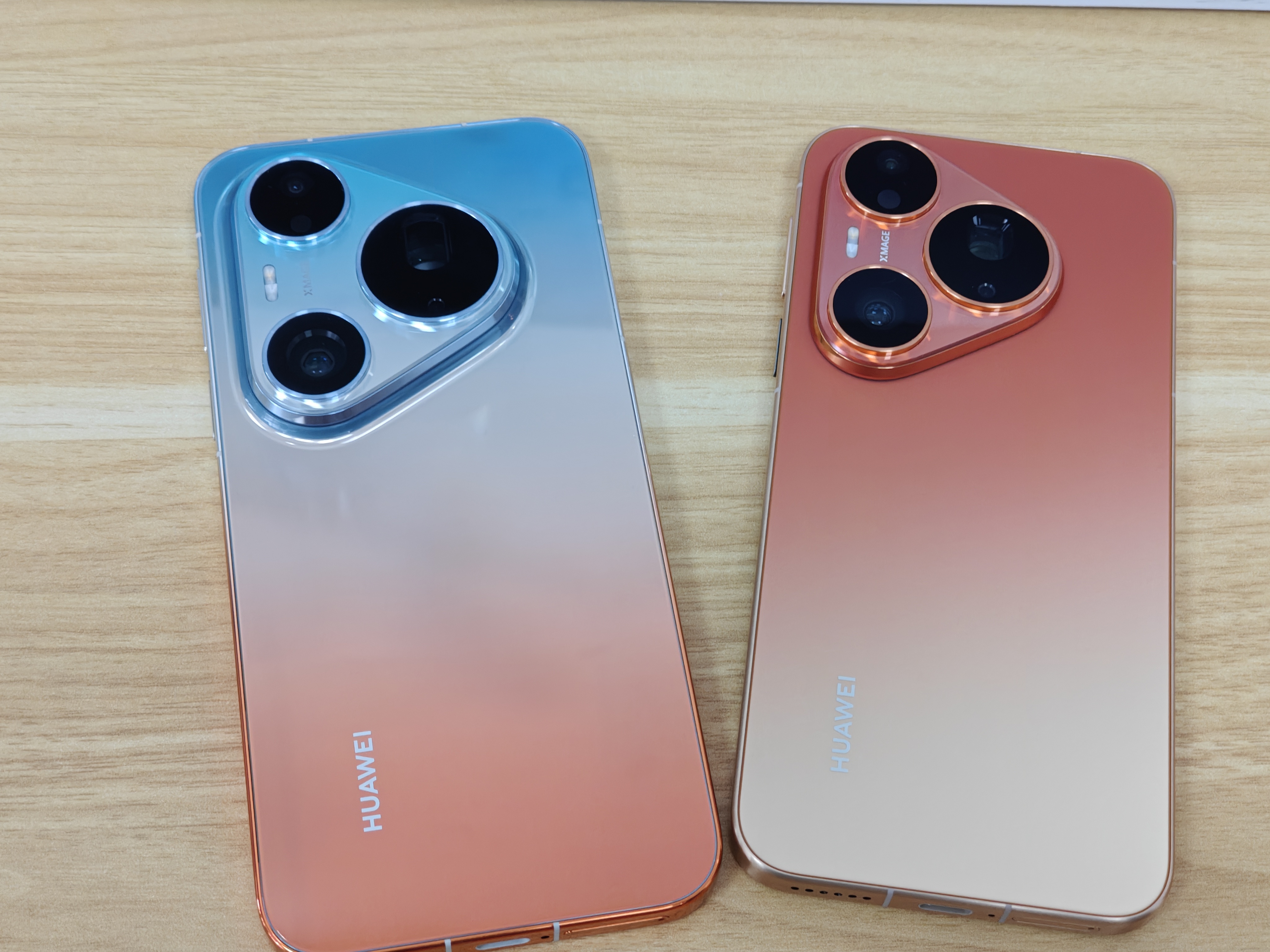 华为Pura 90系列的橘子海和橘子汽水配色两款都特别有质感的配色