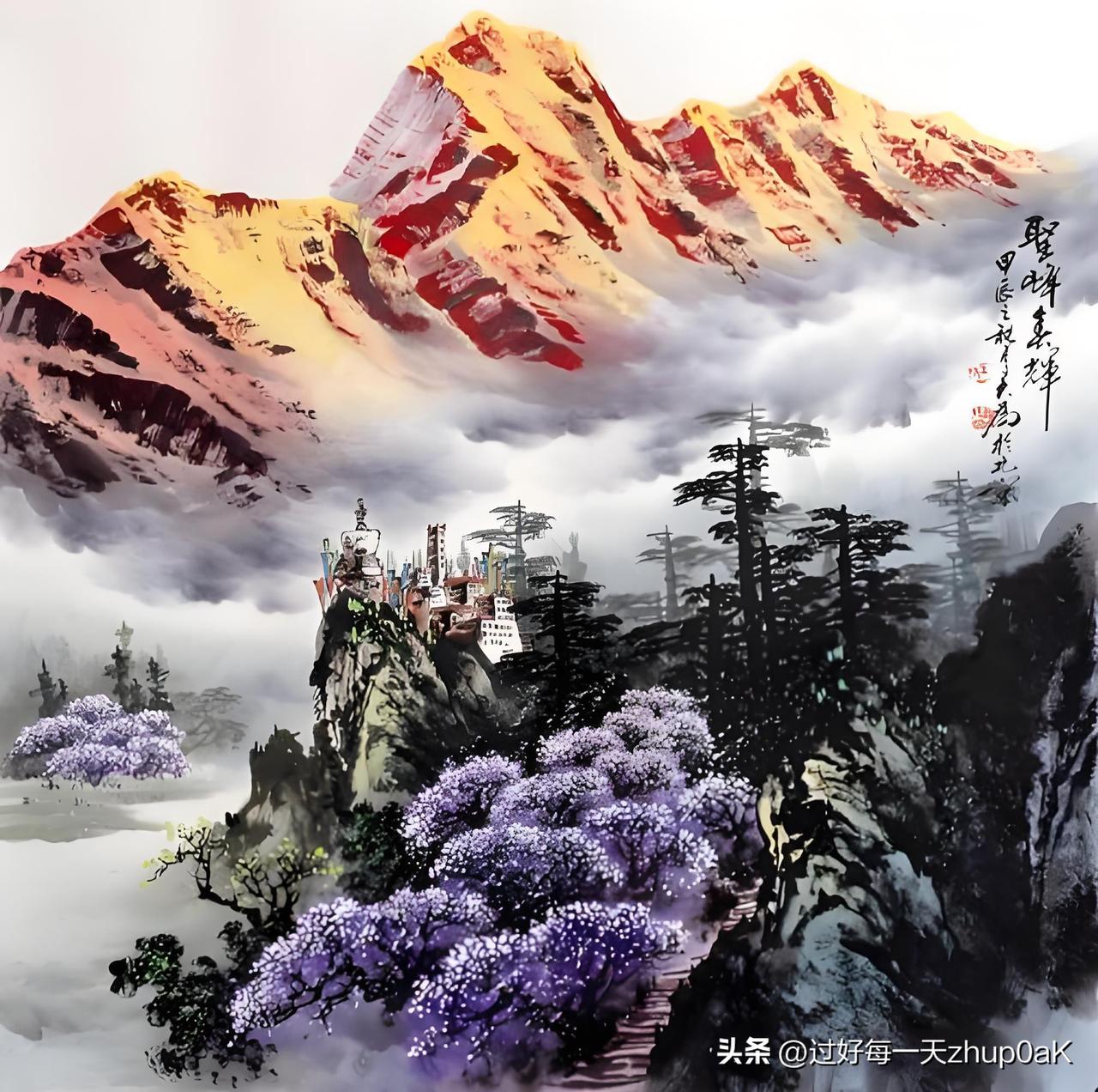 《游仙词二首送聂鍊师·其二》
——明·于慎行
野鹤閒云自有家，
万山深处住烟霞。