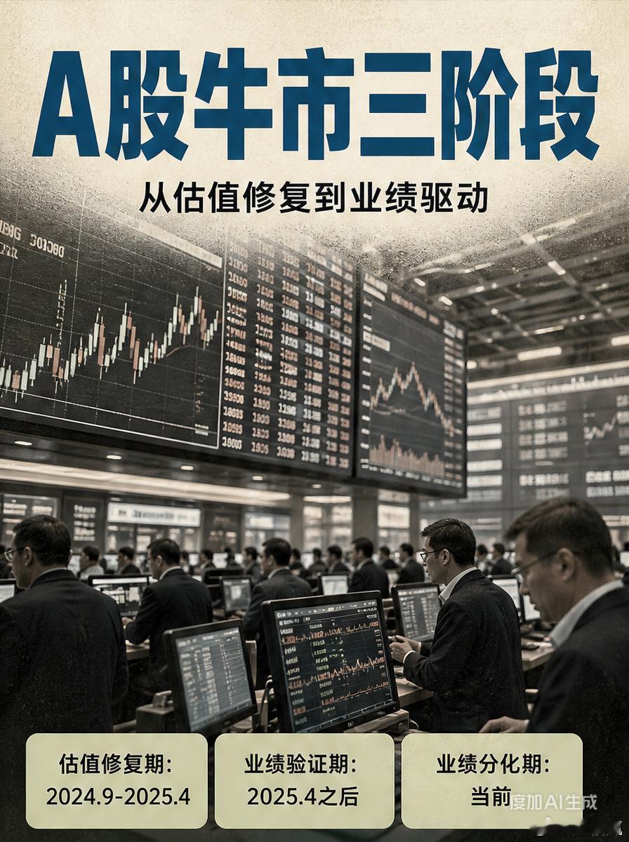 A股牛市通常经历三个阶段，每阶段的攻守策略各有侧重。第一阶段是估值修复期，由政策