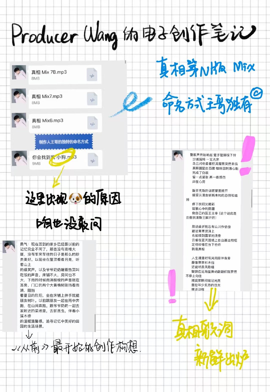 王俊凯独特的命名方式王俊凯电子创作笔记 王俊凯电子创作笔记🈶 