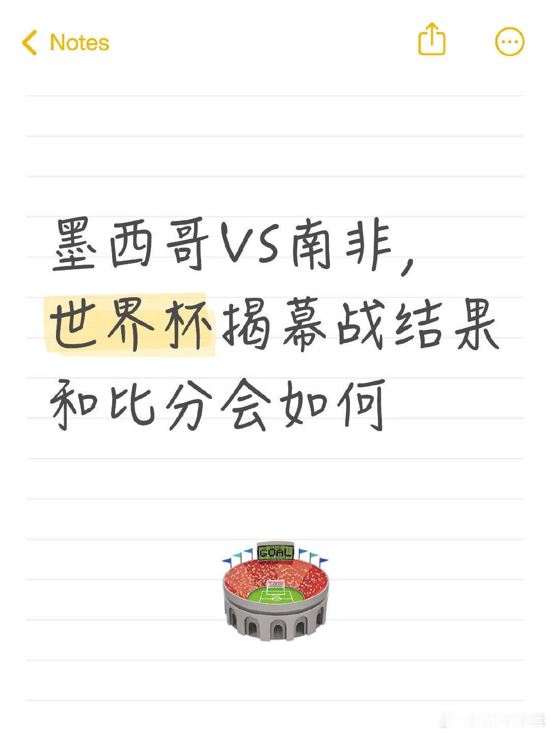 2026世界杯揭幕战，6月11日 阿兹特克体育场 核心分析 历史交锋：两队共进行