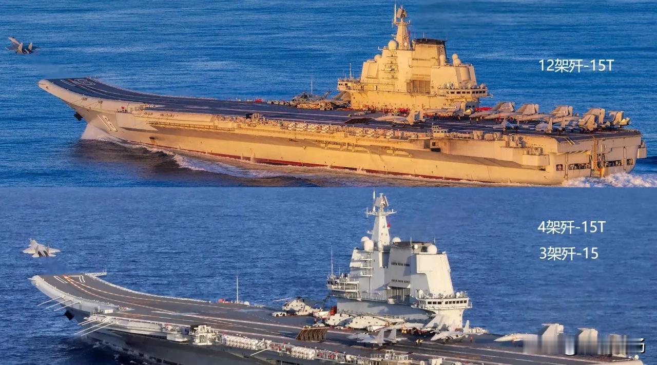 解放军今天首次公开中国双航母战斗群西太平洋训练照片！画面中，辽宁舰甲板搭载12架