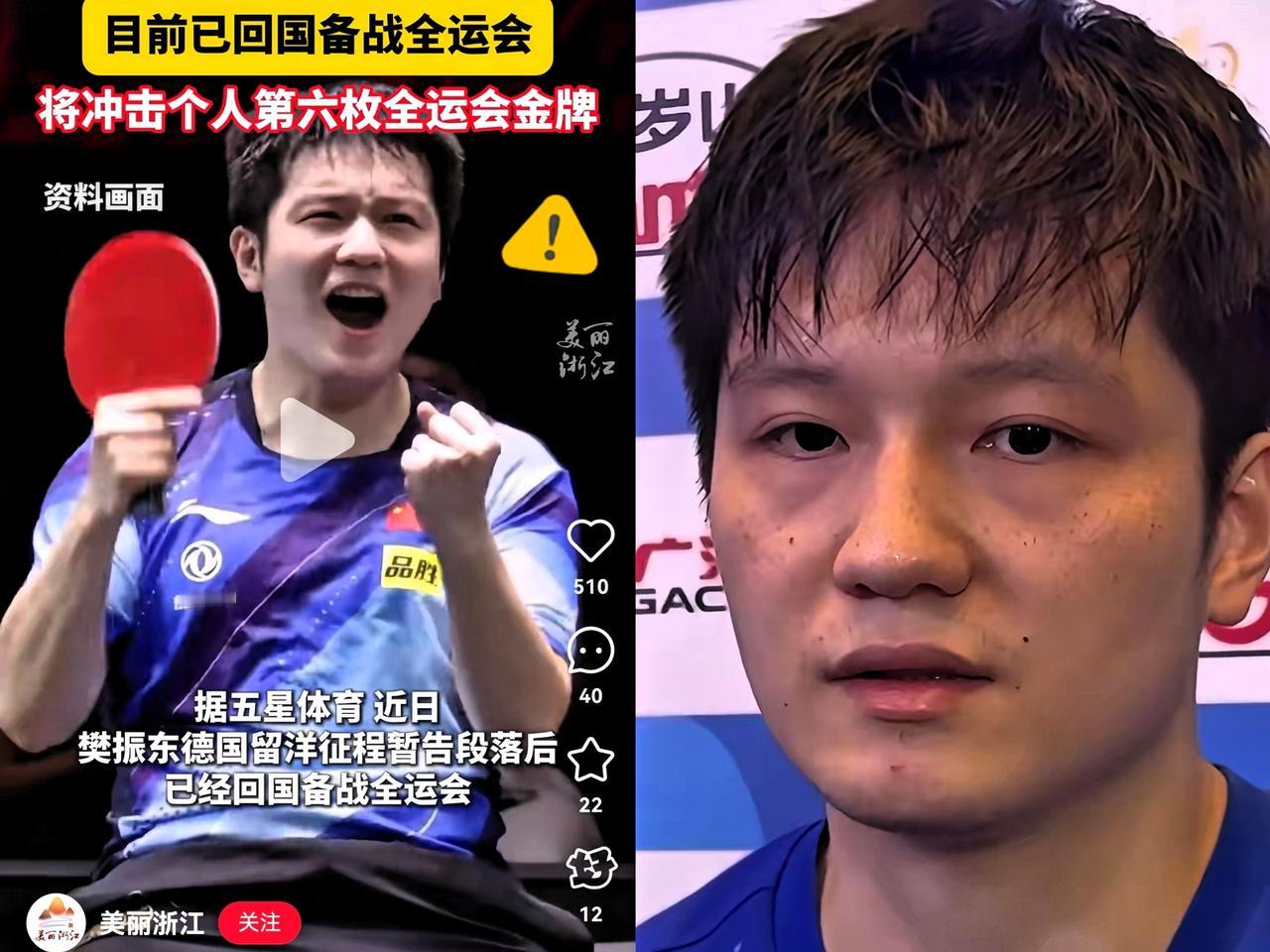 不是我故意找茬
​我怎么觉得樊振东不太对劲呢?
​注意到了吗，回国打比赛的樊振东