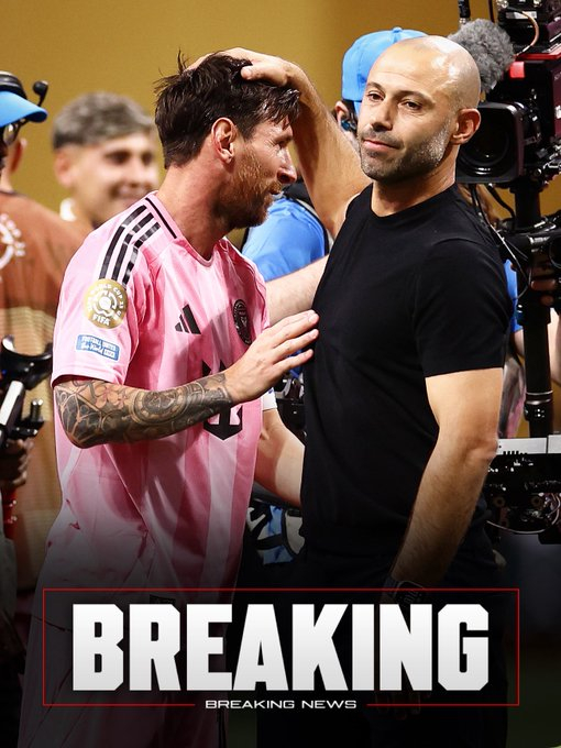 哈维尔·马斯切拉诺已辞职，即刻离开国际迈阿密主教练职位。 