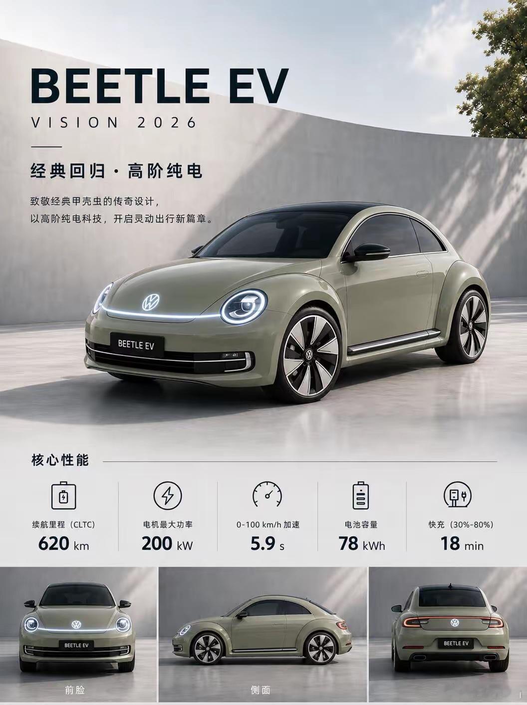 如果甲壳虫复活做成了纯电EV有没有前景？