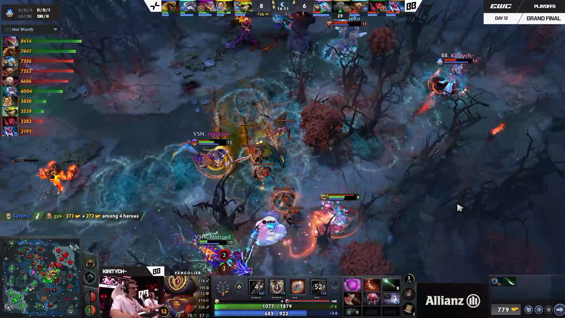 DOTA2 2026年EWC（石油杯）淘汰赛决赛BB对阵PV战队BO5第四局，经