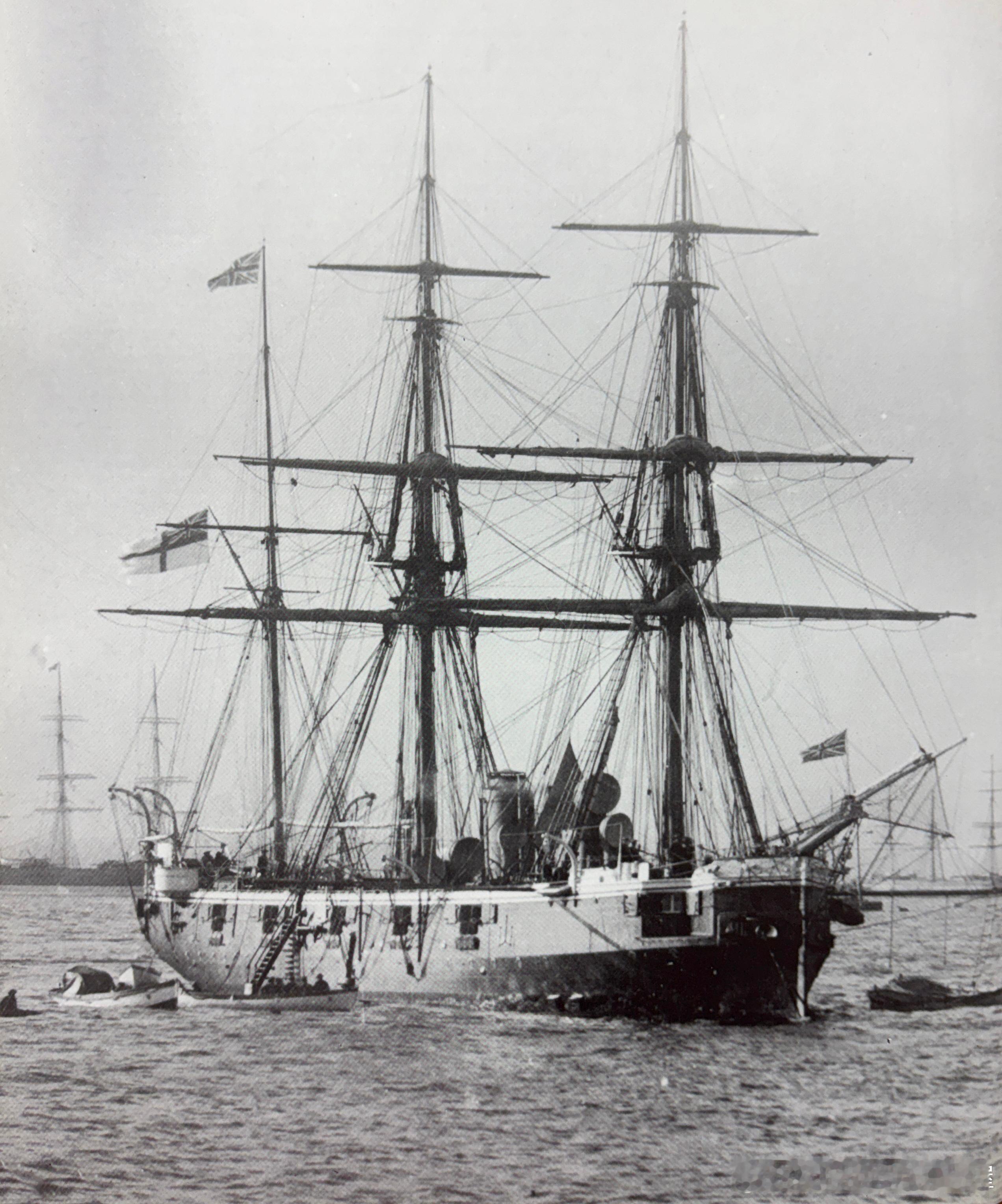 1884年9月8日服役的巡防舰HMS Rapid“快速”号，1888年4月12日