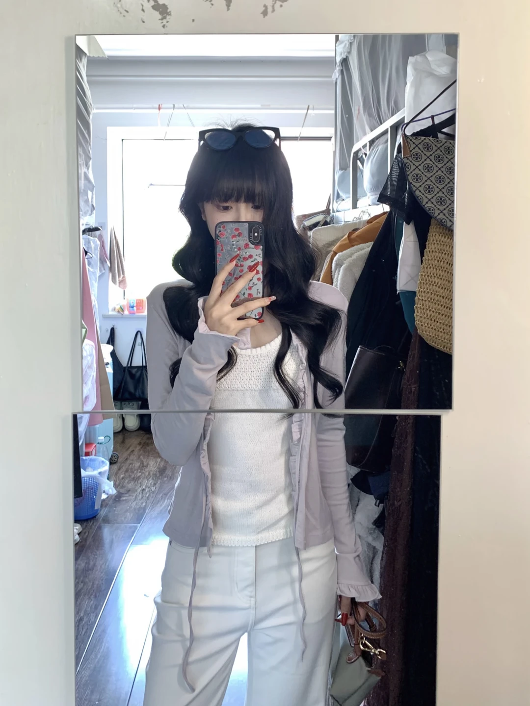 🪻木耳边开衫➕白牛