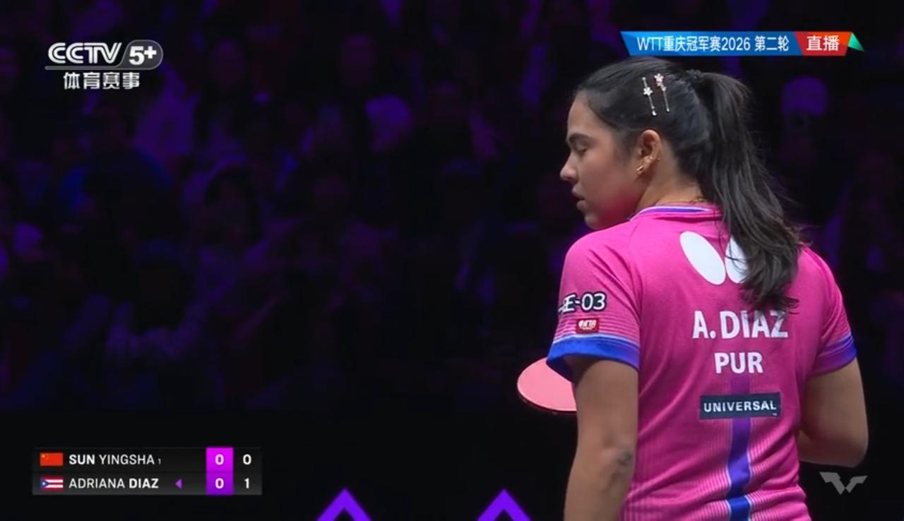 孙颖莎3：0轻取迪亚兹，顺利晋级WTT重庆冠军赛女单八强！
在刚刚结束的2026