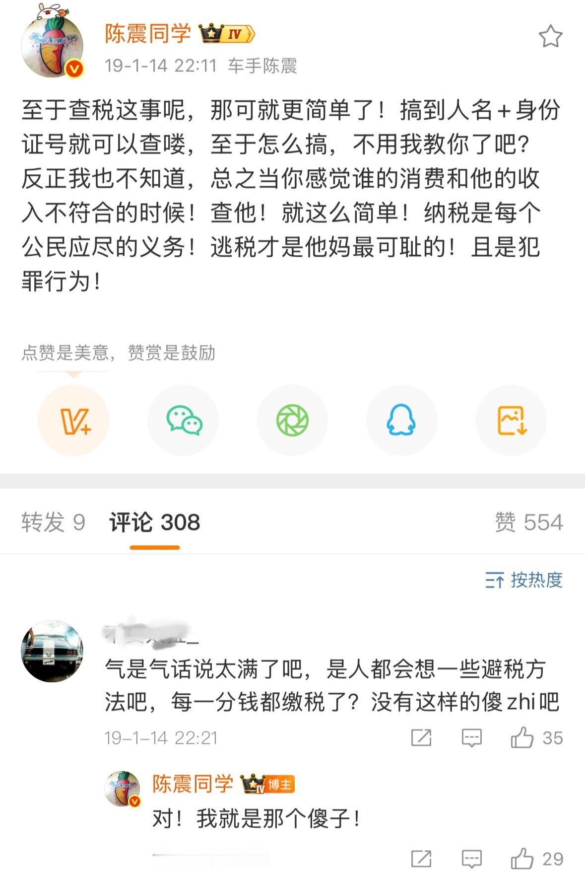 又一个我骂我自己系列陈震偷税追缴并罚共计247.48万元陈震偷税案