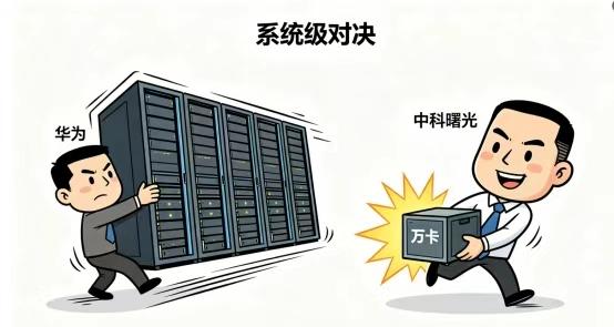 告别单卡内卷！国产算力进入“系统级”对决时代
在智博会现场，看着华为384和中科