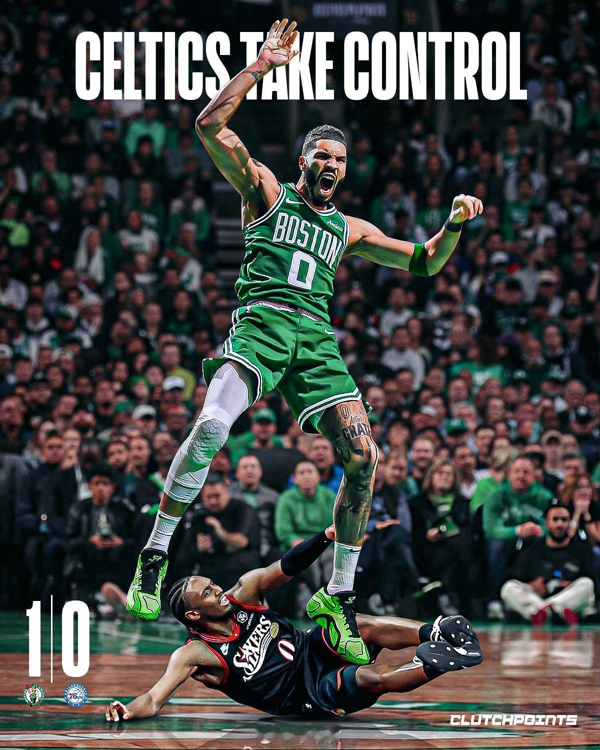 凯尔特人和雷霆都轻松拿下季后赛开门红，亚历山大第四节就提前打卡下班，塔图姆超越科