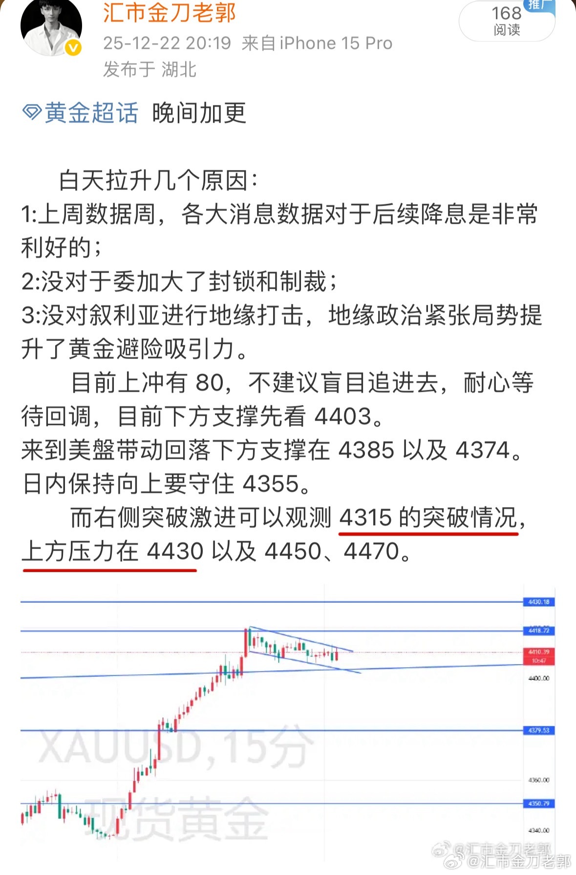 黄金  突破回踩进场，十个点拿到。后续继续按计划位置布局即可。 