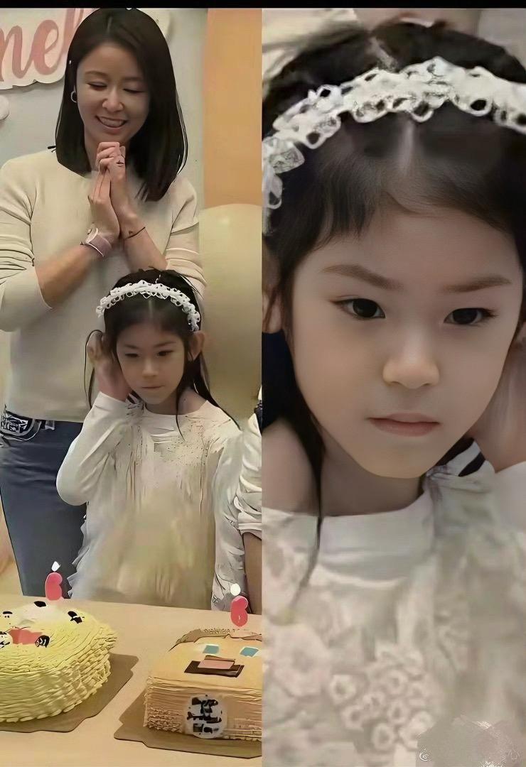 林心如和霍建华的女儿，基因是顶配中的顶配了，长大一定是大美女！