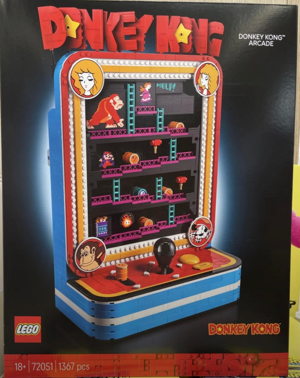 乐高 乐高新品72051咚奇刚街机曝光！零件数1367，官方售价＄199.99，